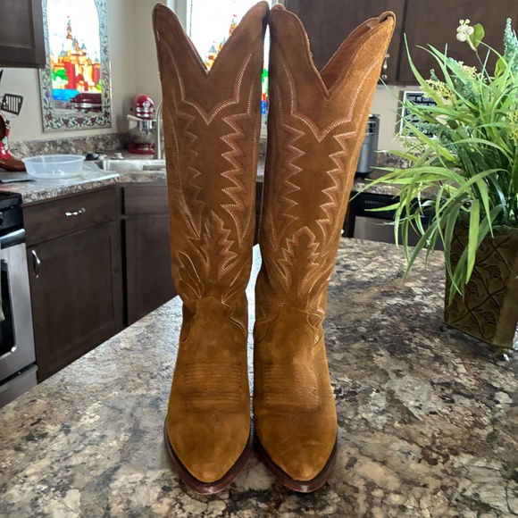 Tecova The Abby Sienna Suede Size 10.5B Tall Boots - Picture 2 of 4